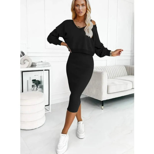 Two-Piece Casual Knit Set