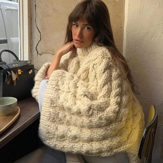 Chunky Cable Knit Oversized Sweater