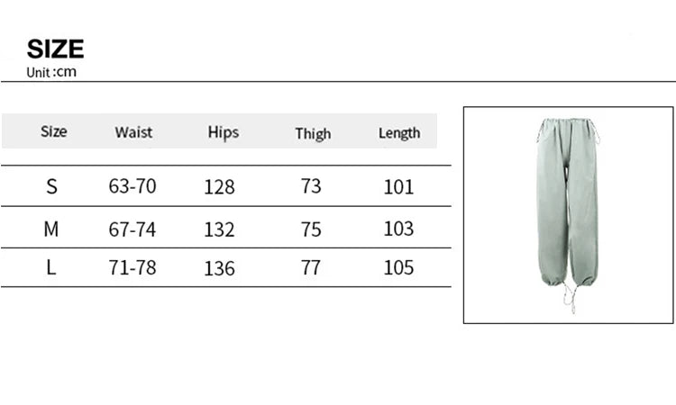 Drawstring Wide-Leg Cargo Pants