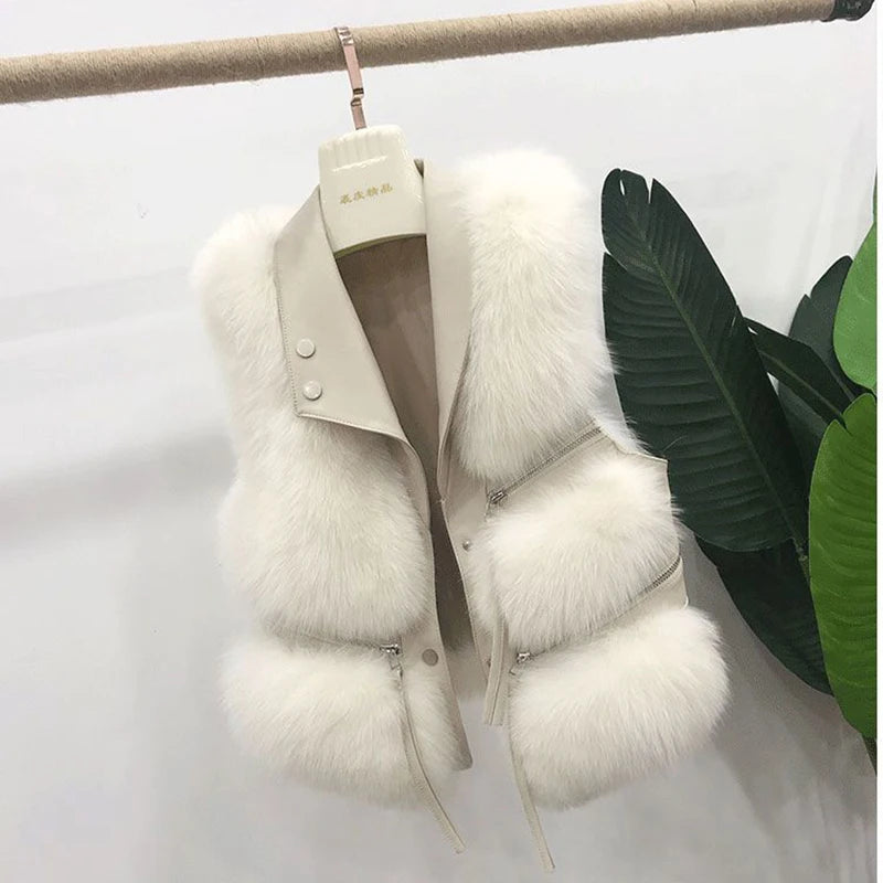 Faux Fur Sleeveless Gilet