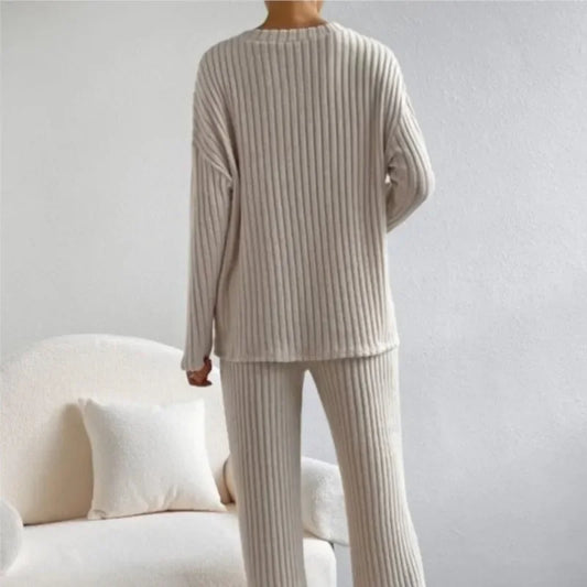 Ribbed Knit Lounge Set