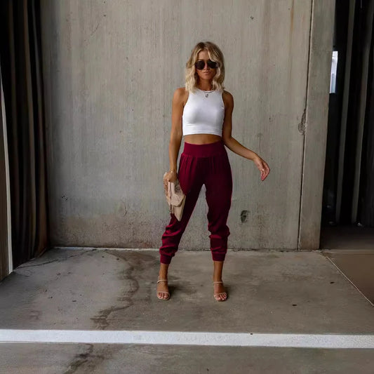 High-Waist Jogger Pants