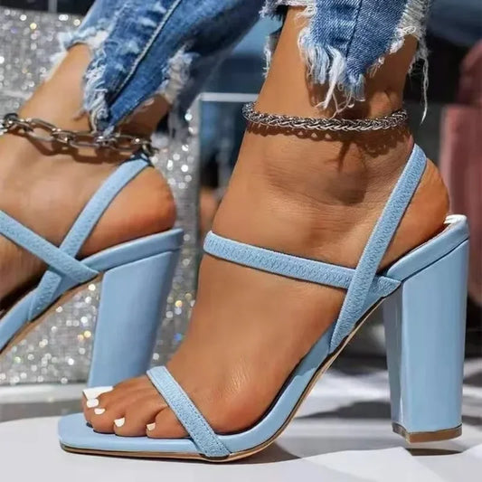 Strappy Block Heel Sandals