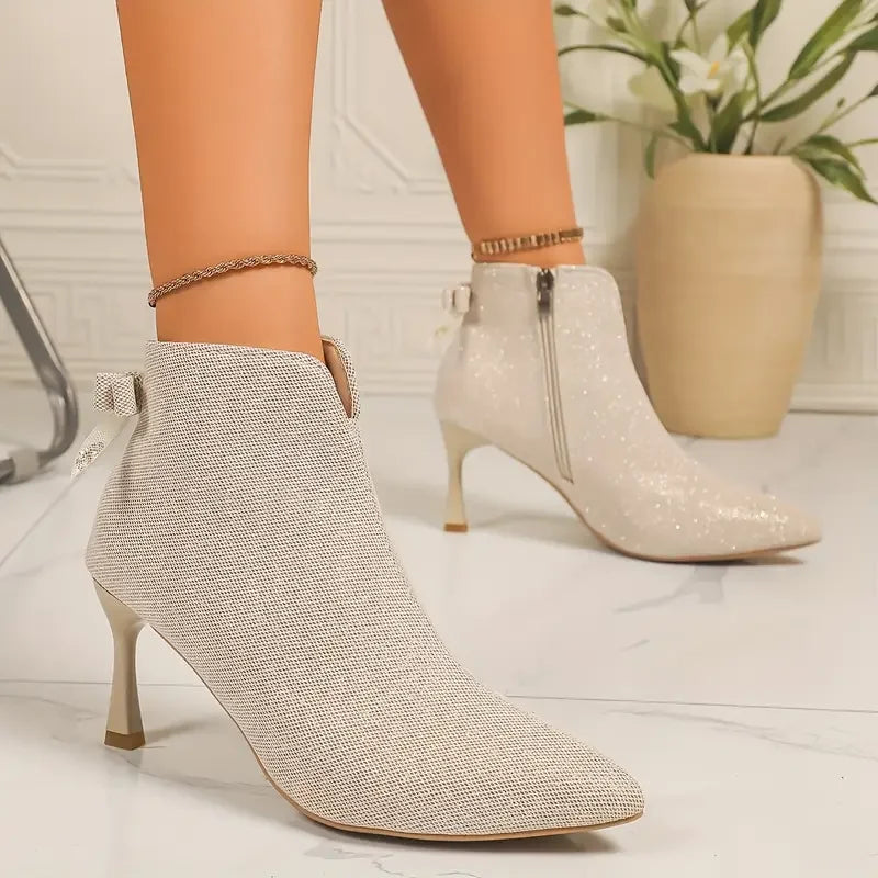 Stiletto Pointed Toe Ankle Boots