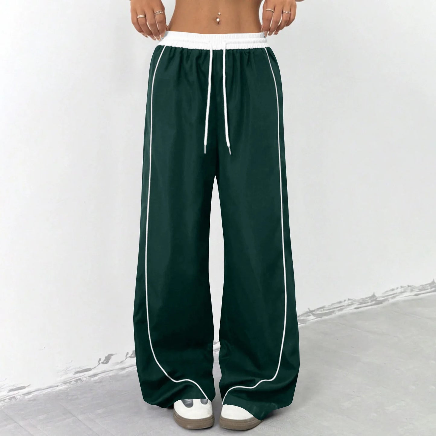 Women's Wide-Leg Drawstring Pants