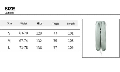 Drawstring Wide-Leg Cargo Pants