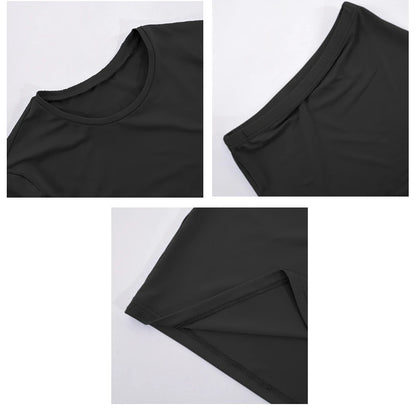 Long Sleeve Crop Top & Midi Skirt Set