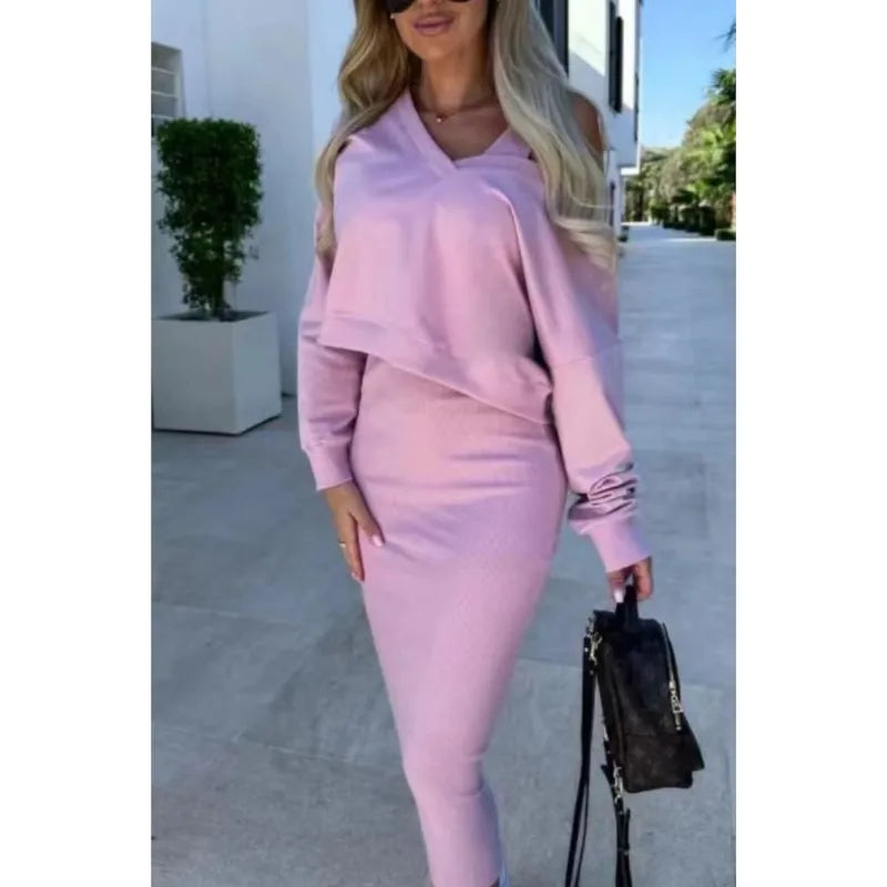 Two-Piece Casual Knit Set