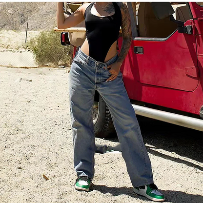 Wide Leg Baggy Jeans