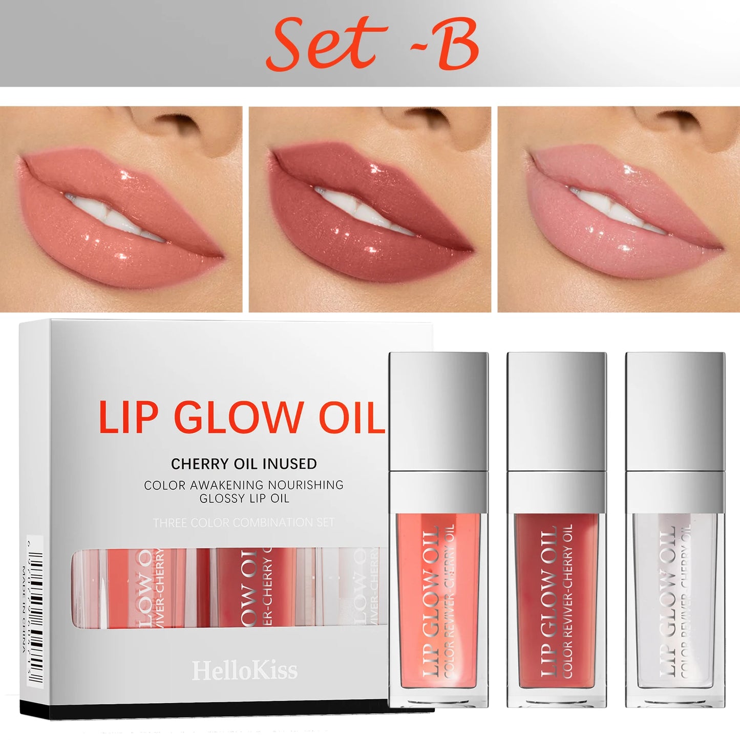 Crystal Jelly Lip Glow Oil Set