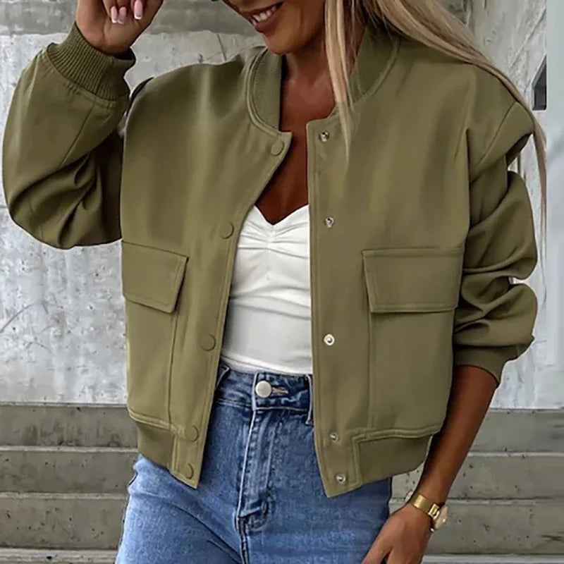 Button-Up Bomber Jacket