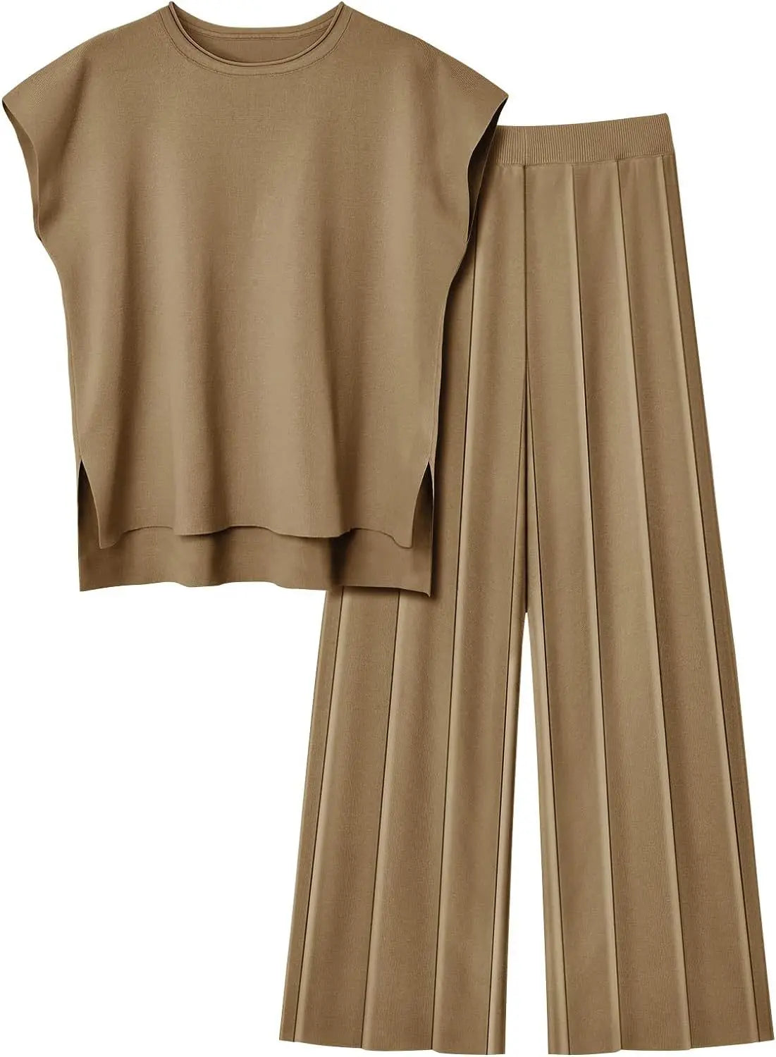 Women’s Sleeveless Top & Wide-Leg Pants Two-Piece Set