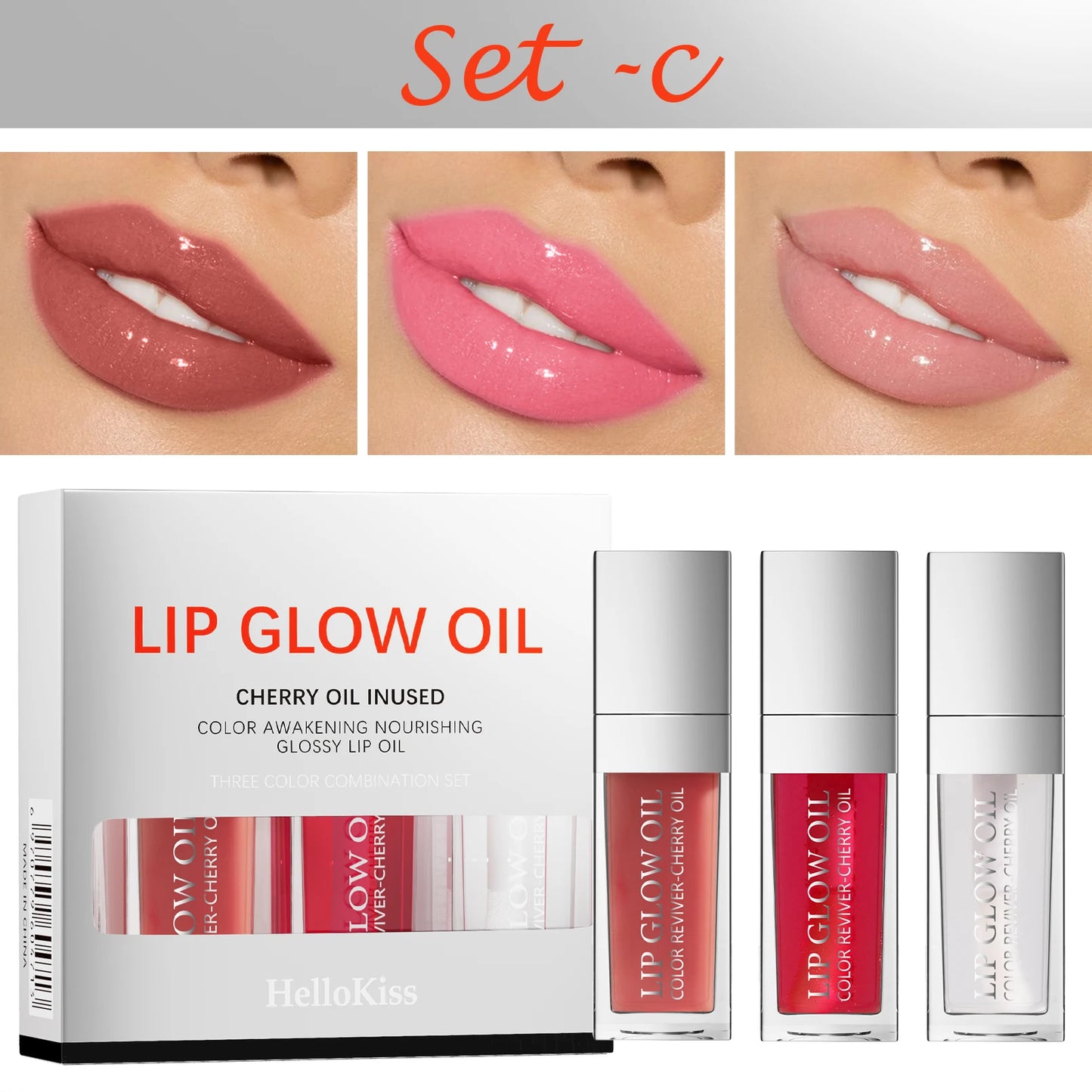 Crystal Jelly Lip Glow Oil Set