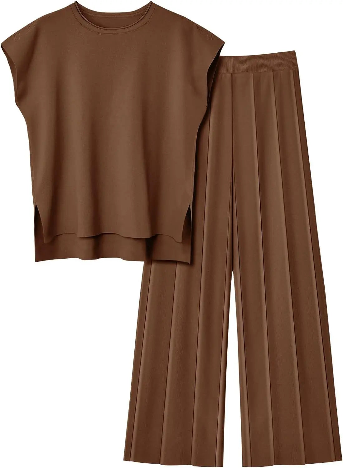 Women’s Sleeveless Top & Wide-Leg Pants Two-Piece Set