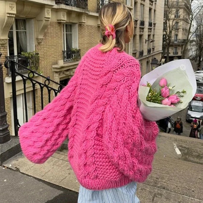 Chunky Cable Knit Oversized Sweater
