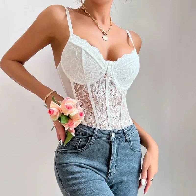 Lace Corset Bodysuit