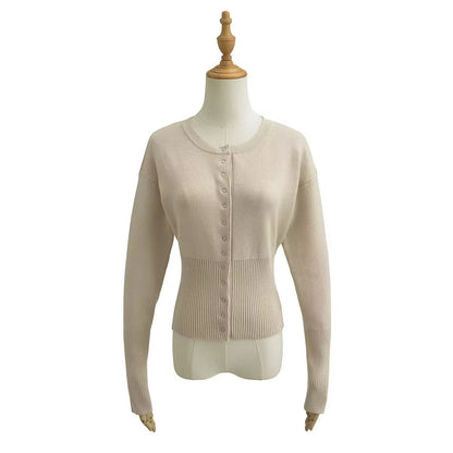 Ribbed Slim-Fit Knit Cardigan