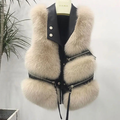Faux Fur Sleeveless Gilet