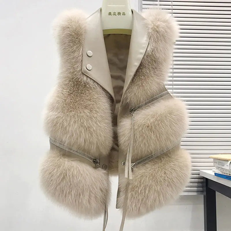 Faux Fur Sleeveless Gilet
