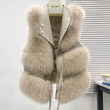 Faux Fur Sleeveless Gilet