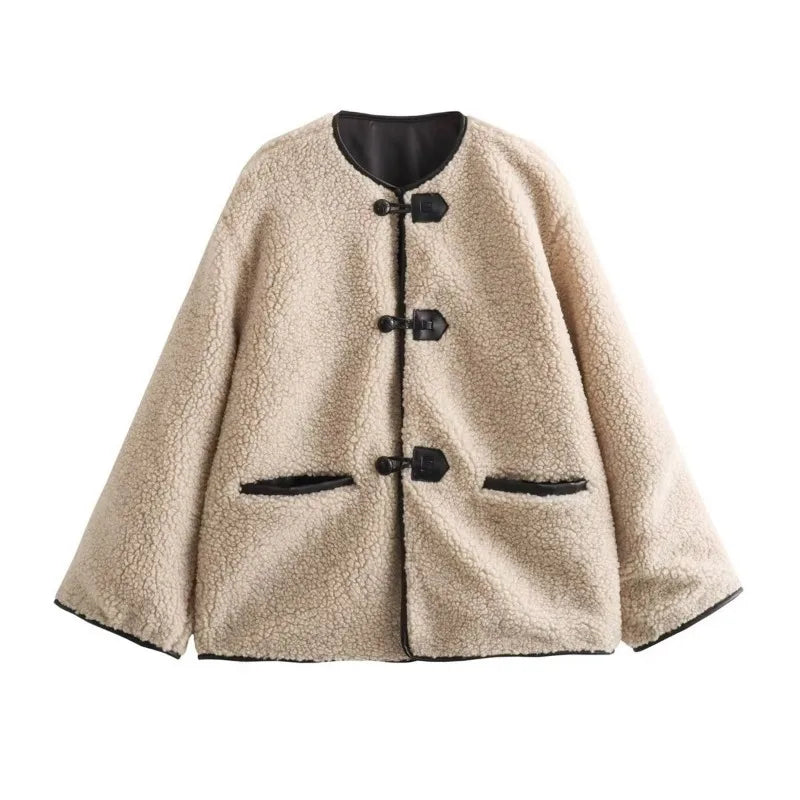 Oversized Borg Teddy Coat