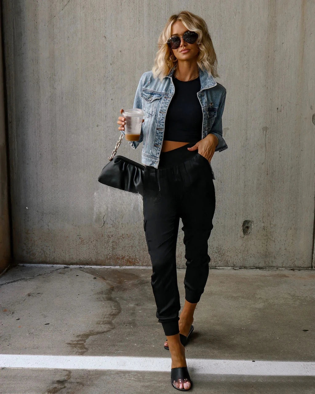 High-Waist Jogger Pants