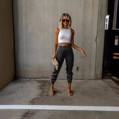 High-Waist Jogger Pants