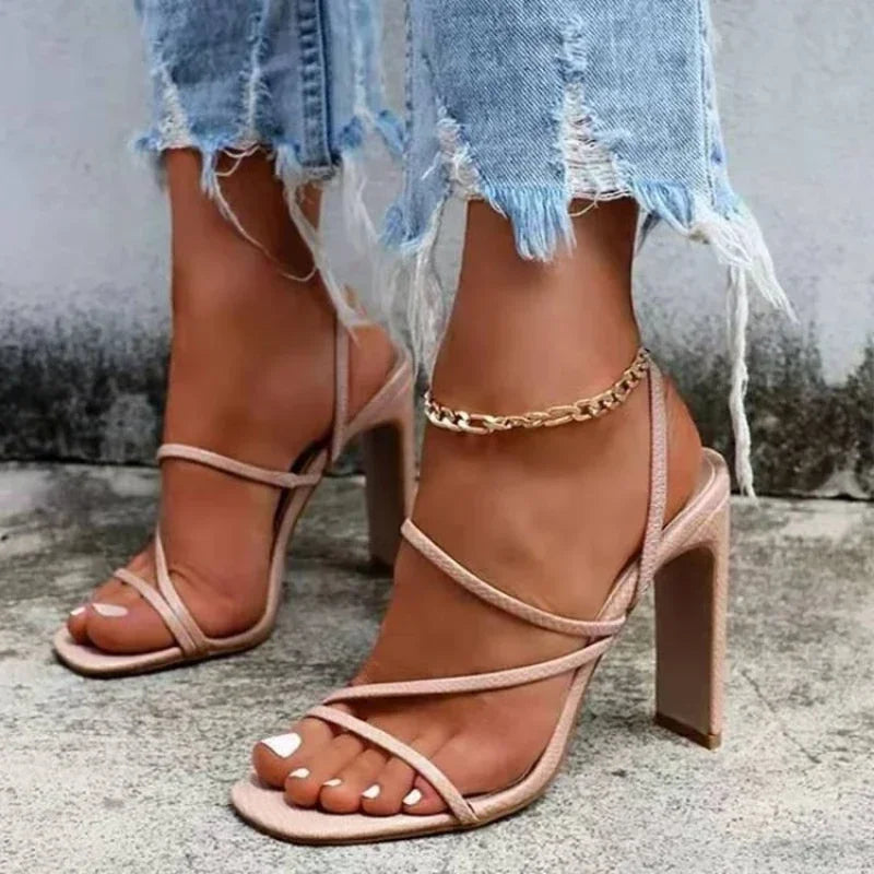 Strappy Block Heel Sandals