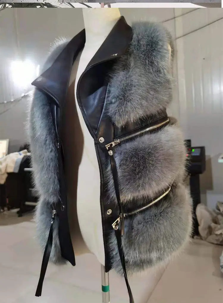 Faux Fur Sleeveless Gilet