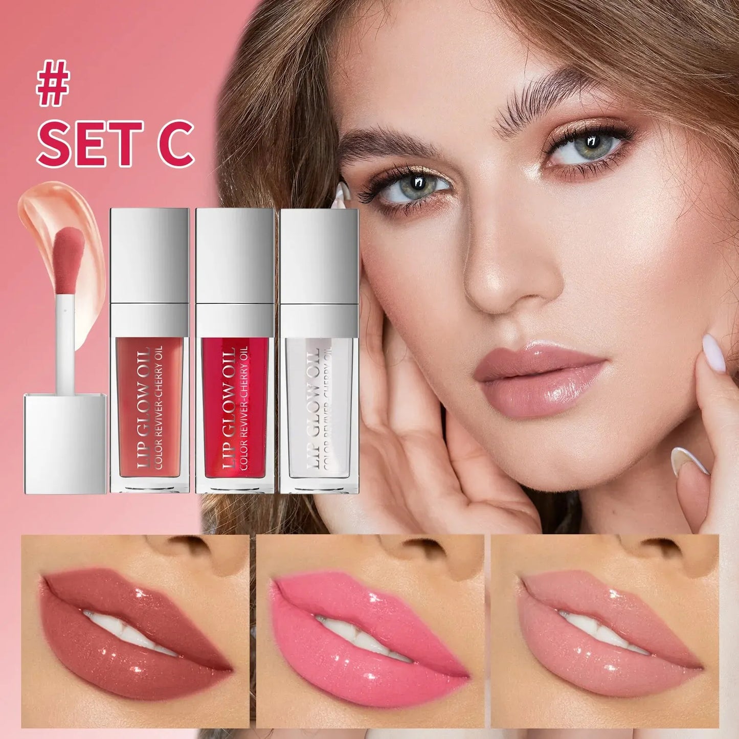 Crystal Jelly Lip Glow Oil Set