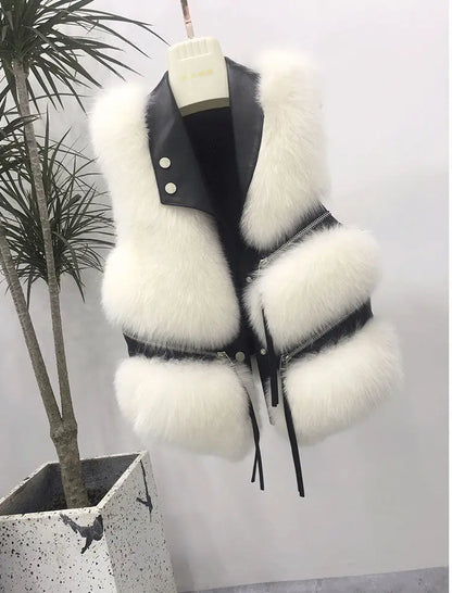 Faux Fur Sleeveless Gilet