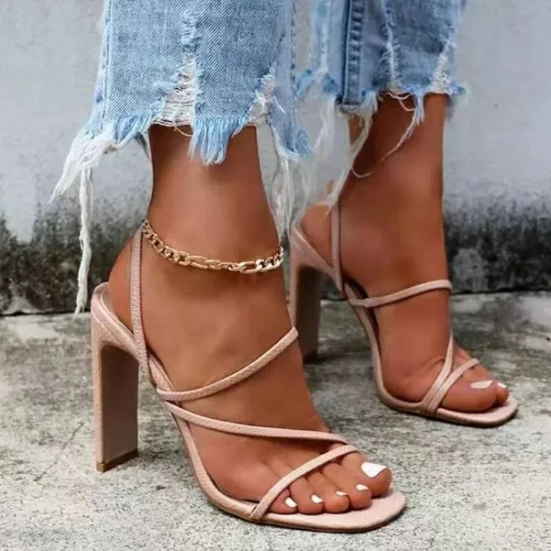 Strappy Block Heel Sandals