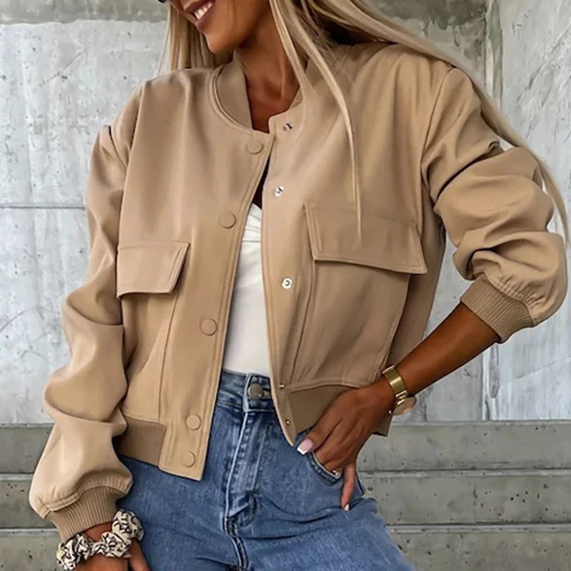 Button-Up Bomber Jacket