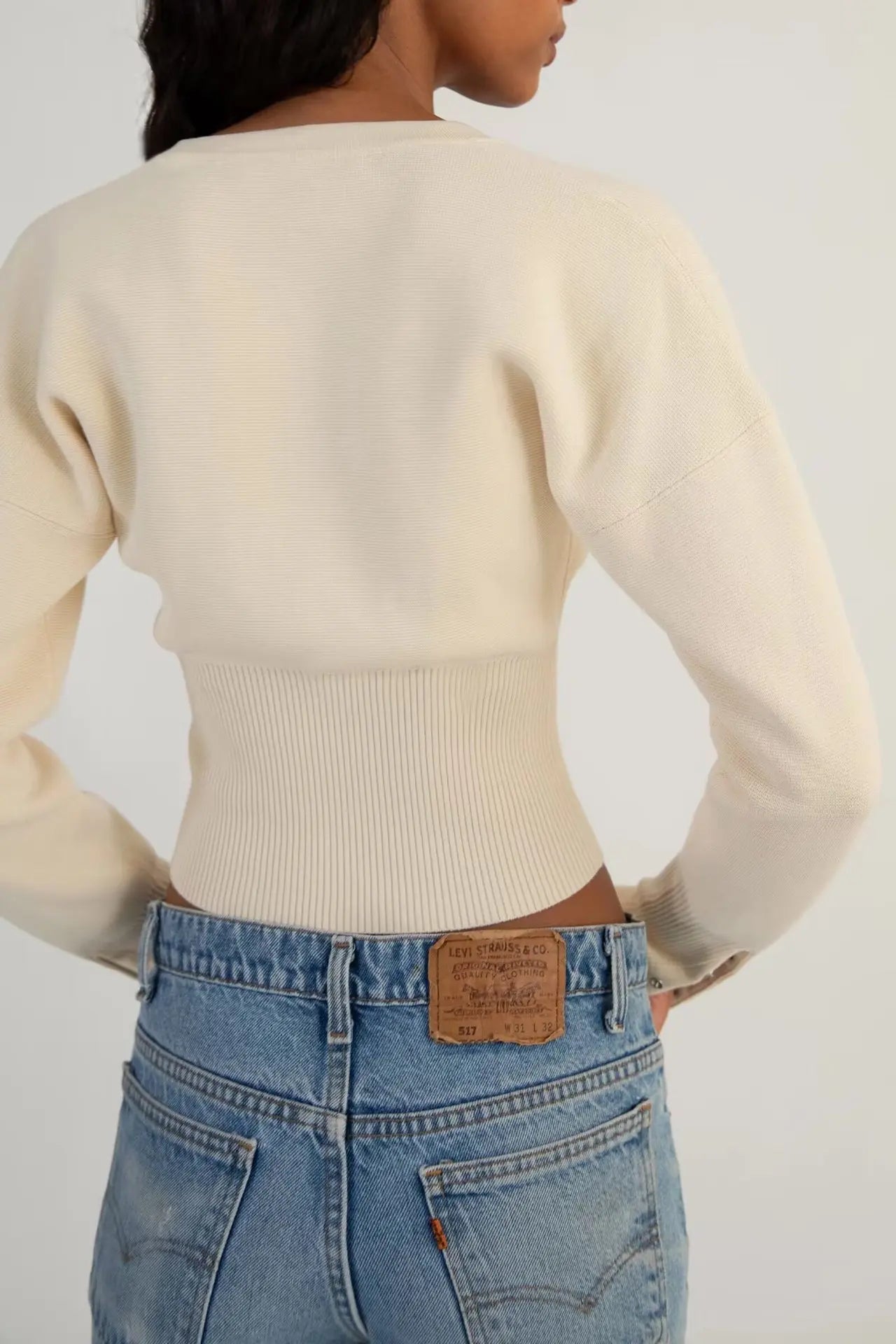 Ribbed Slim-Fit Knit Cardigan