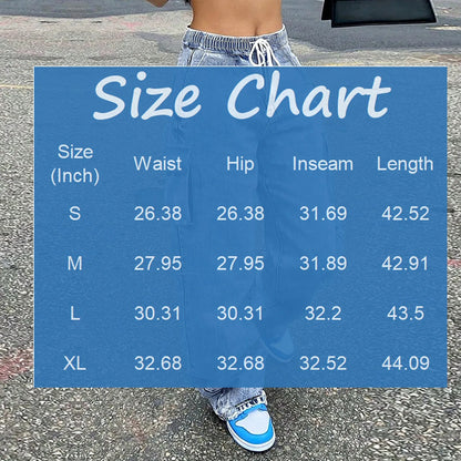 Baggy Drawstring Cargo Jeans