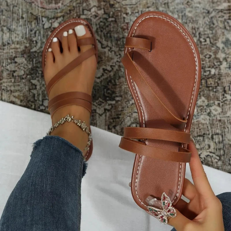 Strappy Flat Gladiator Sandals