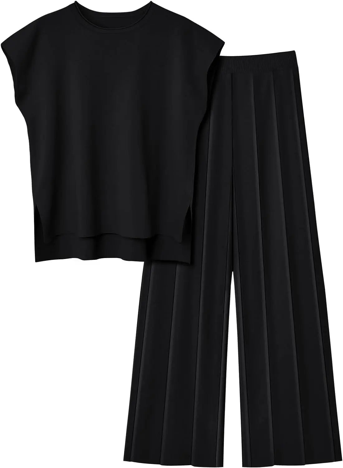 Women’s Sleeveless Top & Wide-Leg Pants Two-Piece Set