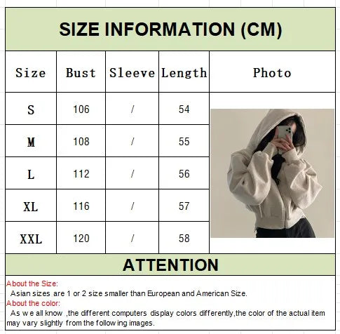 Cropped Zip-Up Hoodie