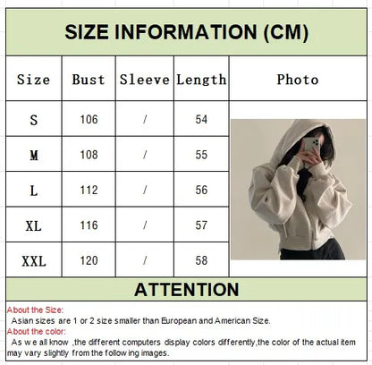 Cropped Zip-Up Hoodie
