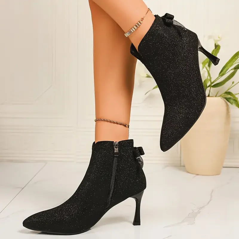 Stiletto Pointed Toe Ankle Boots