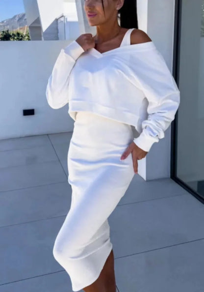 Two-Piece Casual Knit Set