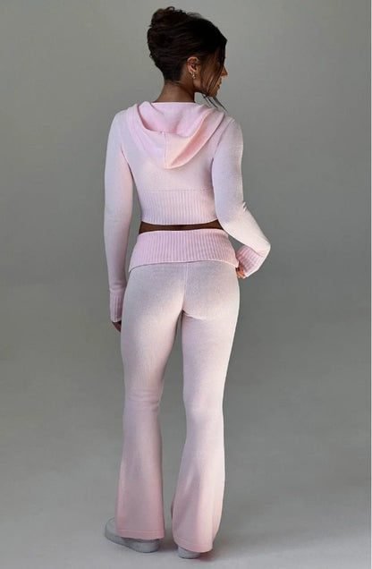 Flare Zip-Up Hoodie Lounge Set